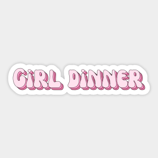 girl dinner Sticker